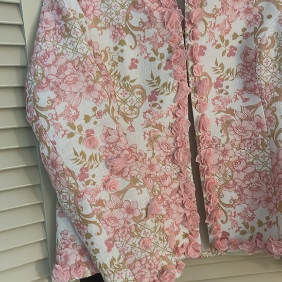 Boston Proper sized 14 flowered Jacket - Picture 3 of 5